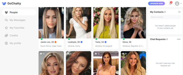GoChatty profiles
